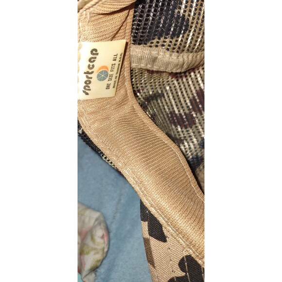 Vintage Buck Deer Trucker Hat OSFA Camo Hunting Cap Snapback - Picture 4 of 7